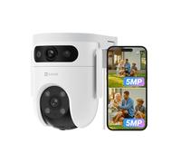EZVIZ H9C 3K+3K Caméra Surveillance Wifi Extérieure à Double Objectif, 360° PTZ camera, Suivi Auto, Détection de Forme Humaine/Véhicule,Défense Active,Vision Nocturne Couleur 40M, Audio Bidirectionnel