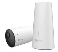 EZVIZ HB3-1 2K Système de vidéosurveillance avec Une caméra de Surveillance Wi-FI 2K alimentée par Batterie - Vision Nocturne en Couleur, défense Active, détection de Mouvement, Batterie au Lithium