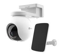 EZVIZ HB8 Pro + panneau solaire 5 W - Caméra motorisée pour extérieur à batterie - 4 K - Couleur NiGHT Vision - Détecteur pour homme - Audio bidirectionnel - Contrôle vocal