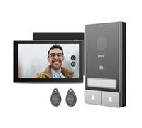 EZVIZ HP7 2K 2-Entry Family Kit Visiophone Connecté Interphone Vidéo, Sonnette vidéo avec Caméra et Ecran Tactile Couleur 7", Détection de Personne et Audio Bidirectionnel, Ouvre-Porte
