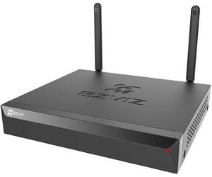 EZVIZ NVR sans Fil 4 canaux avec Sorties HDMI et VGA. Prend en Charge Les caméras Haute résolution de qualité vidéo jusqu'à 3 K. Portée Wi-FI jusqu'à 91,4 m. Prend en Charge ONVIF | Technologie vidéo