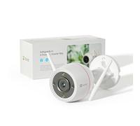 EZVIZ Outpro 2K Caméra Surveillance WiFi Extérieure avec Vision Nocturne en Couleur, Alarme Sirène et Flash, étanche IP67, Détection de Personne, Audio Bidirectionnel, H.265, Compatible Alexa