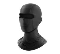 Ezweiji Balaclava Masque,Masque de Ski,Cagoule de Moto Masque Facial,Silicone Antidérapant Non-Shifting Lunettes Portables,Noir Glace Soie Masque Respirant pour Hommes Femmes Cyclisme Pêche Ski