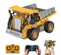 Ezweiji Mini Camion Benne Télécommandé 1:64, 9 Canaux Dumper RC