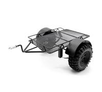 Ezweiji Remorque RC 1/10, Full Métal Crawler Trailer Lourd avec Pneus | Kit Accessoires Universel pour Traxxas TRX4, Axial SCX10, Absima Sherpa, Redcat Gen8, Heavy Duty Camion Modélisme