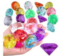 Ezydka 20 Pièces Jouet Diamant pour Enfants, Jouet de Gemme Acrylique de Diamant de Grande Taille pour Enfants, Gemmes de Diamant Acryliqu, Diamant Jouet Trésor pour Cotillons, Décoration Maison