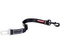 EzyDog Ceinture Chien Voiture - Attache Click réglable pour Harnais, Ceinture de sécurité en Nylon résistant pour Chien en Voiture (43-65 cm, Noir)