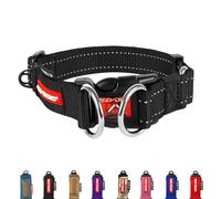 EzyDog Collier à anneau double - Noir - X-Large (47cm - 71cm)