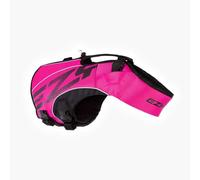 EzyDog Gilet de Sauvetage pour Chien - DFD X2 Boost - Gilet de Flottaison Sécuritaire Premium Tailles XS à XL pour Piscine, Plage et Bateau (M, Rose)