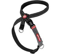 EzyDog Harnais Anti Traction pour Chien - Cross Check Harnais de Dressage Chien, Harnais de Sécurité, Anti Évasion, Réfléchissant, Fonction 2 en 1 (L, Noir)