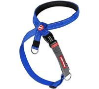 EzyDog Harnais Anti Traction pour Chien - Cross Check Harnais de Dressage Chien, Harnais de Sécurité, Anti Évasion, Réfléchissant, Fonction 2 en 1 (XS, Bleu)