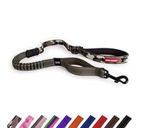 EzyDog Zero Shock Laisse pour Chien, 1,2 m, Amorti Antichoc, Poignée Rembourrée Confortable, Contrôle de Circulation (Camouflage Vert)