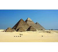 EZYHO Pyramide de l'Égypte antique, kit de peinture diamant 5D à faire soi-même, par numéros, décoration murale unique, strass en cristal, 40 x 50 cm