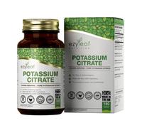Ezyleaf Citrate de Potassium | 180 Capsules de Potassium à Haute Teneur - 1000mg de Potasium Citrate par Portion | Pas de charges Sans OGM Sans Gluten Sans Produit Laitier Sans Allergène