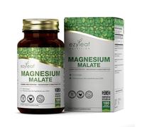 Ezyleaf Magnesium Malate | 1000mg Malate de Magnesium par Portion - 180 Capsules de Supplément de Magnésium Haute Teneur | Capsules Vegan et sans Remplissage | Sans OGM Sans Gluten Sans Allergène