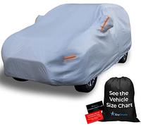EzyShade Bâche de Protection 10 Couches pour SUV - Imperméable par Tous Les Temps - Voir Le Tableau des Tailles pour Un Ajustement précis - Bâche extérieure complète pour Voiture - Bâche résistante