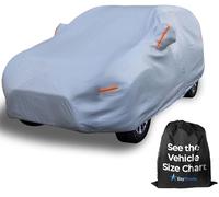 EzyShade Housse de Voiture 10 Couches imperméable Toutes Saisons Voir Tableau des Tailles du véhicule pour Un Ajustement précis Housses extérieures pour SUV Jeep 4x4 Protection Contre Le Soleil, la