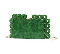EZZON Fashion Trend Sac de soirée en marbre pour femme Sac à bandoulière pour téléphone portable, Vert, Taille unique