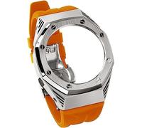 EZZON Kit de remplacement pour boîtier de montre en acier inoxydable de qualité supérieure, pour GA2100/2110, boîtier en métal pour homme, bracelet en caoutchouc fluoré, taille unique, Agate