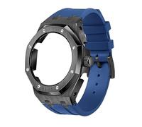 EZZON La quatrième génération de lunette entièrement en métal + bracelet en caoutchouc fluoré, convient pour GA2100/GA-2110 pièces de rechange pour homme/femme GA2100/GA-2110 mise à niveau, taille