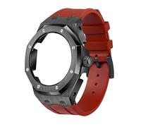 EZZON La quatrième génération de lunette entièrement en métal + bracelet en caoutchouc fluoré, convient pour GA2100/GA-2110 pièces de rechange pour homme/femme GA2100/GA-2110 mise à niveau, taille