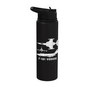 F-101 Voodoo Supersonic Jet Fighter Plane Stainless Steel Insulated Water Bottle