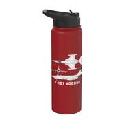 F-101 Voodoo Supersonic Jet Fighter Plane Stainless Steel Insulated Water Bottle