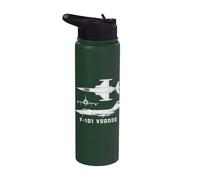 F-101 Voodoo Supersonic Jet Fighter Plane Stainless Steel Insulated Water Bottle