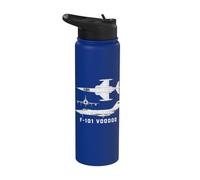 F-101 Voodoo Supersonic Jet Fighter Plane Stainless Steel Insulated Water Bottle
