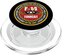F-14 Tomcat Fighter Jet Naval Art Avion Militaire PopSockets PopGrip pour MagSafe