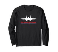 F-14 Tomcat Militaire Fighter Jet Noise Sound-of-Freedom Art Manche Longue