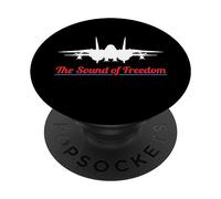 F-14 Tomcat Militaire Fighter Jet Noise Sound-of-Freedom Art PopSockets PopGrip Adhésif