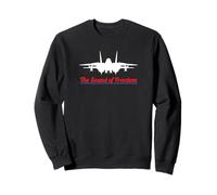 F-14 Tomcat Militaire Fighter Jet Noise Sound-of-Freedom Art Sweatshirt