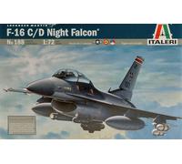 F-16 C/D Night Falcon Chasseur Maquette Plastique 1:72 Modèle Italeri