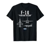 F-16 Chemise militaire Air Force F16 Fighter Jet Tee T-Shirt