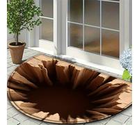 F,1'8"x2'7"/50x80cm,AVSMGP Tapis Illusion 3D Magiques - Tapis D'entrée Carré À Poils Courts en Matière Synthétique pour Intérieur/Extérieur Salon, Chambre, Salle À Manger