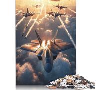 F-22 Raptor Flight Puzzle de 1000 pièces pour adultes et adolescents, jouet éducatif d'apprentissage, 1000 pièces (75 x 50 cm)