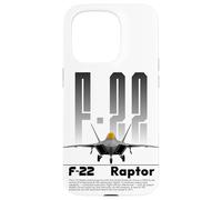 F-22 Raptor Stealth Fighter Jet USAF Aviation Aviation Coque pour iPhone 15 Pro
