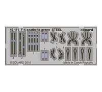 F-4 Seatbelts Green Steel - 1:48e - Eduard Accessories Green G