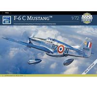 F-6C MUSTANG (1 Déco France & 2 Décos US) ARMA-HOBBY 1/72 PLASTIC KIT