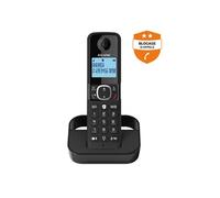 Alcatel Téléphone fixe sans fil F860 Solo – Sans répondeur – Identifiant d'appelant – Noir