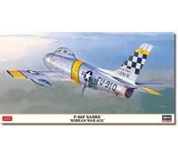 F-86f Sabre, Korean War Ace 1:48 Plastique Model Kit Hasegawa