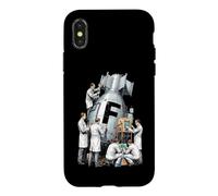 F-Bomb Vintage Bomb Scientist Lab Bombes blasphèmes Coque pour iPhone X/XS