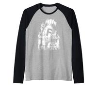 F-Bomb Vintage Bomb Scientist Lab Bombes blasphèmes Manche Raglan