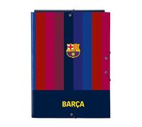 F.C. Barcelona 1ère équipe 26/27 Classeur à 3 rabats Idéal pour les enfants de différents âges, confortable et polyvalent, qualité et résistance, 26 x 36,5 cm