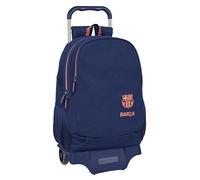 Safta Fc Barcelona 2nd Kit 20.1l 32x42x15 Cm Wheeled Backpack Bleu