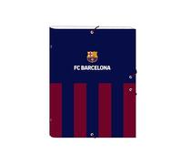 F.C. BARCELONA - Classeur Folio Trieur, idéal pour enfants de différents âges, confortable et polyvalent, qualité et résistance, 26 x 36,5 cm, couleur bleu marine/grenat, Bleu marine/grenat, Estándar,