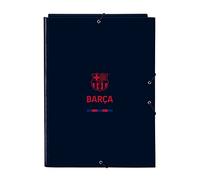 F.C. BARCELONA Corporativa Classeur Folio avec 3 rabats, idéal pour les enfants de différents âges, confortable et polyvalent, qualité et résistance, bleu marine 26 x 36,5 cm