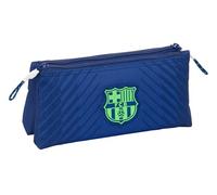 F.C. Barcelona Navy Blue - Trousse Scolaire pour Enfant, avec Fermeture éclair Simple, idéale pour Les Enfants de différents âges, Confortable et Polyvalente, qualité et résistance, 22 x 8 x 10 cm,