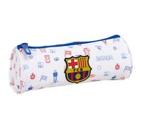 F.C. BARCELONA PRESCOLAIRE - Trousse ronde scolaire idéale pour les enfants de 5 à 14 ans, confortable et polyvalente, qualité et résistance, 20 x 7 cm